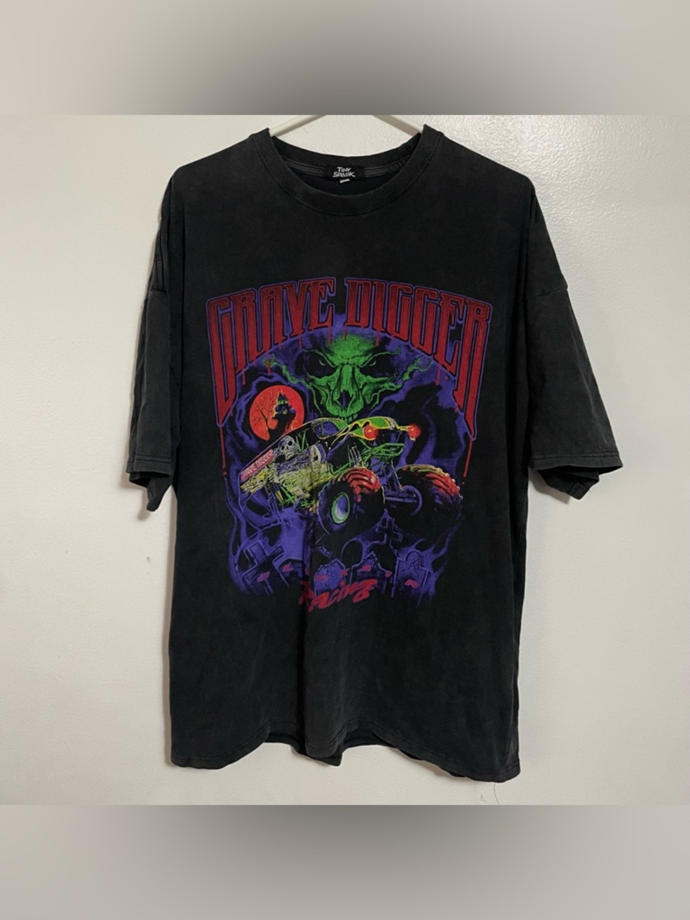 Vintage Grave Digger Blackair Racing Monster Truck Graphic T-Shirt